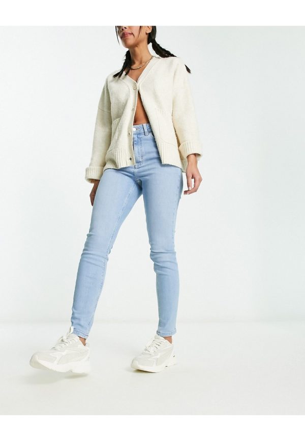 ASOS DESIGN Womens ultimate skinny jean in light blue - Sky Blue - Size 36W/30L