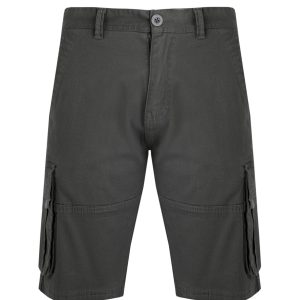 Weird Fish Rigney Cargo Shorts Dark Grey Size 32