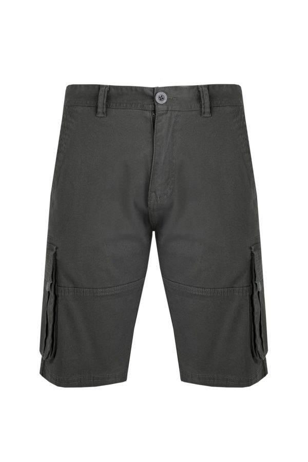 Weird Fish Rigney Cargo Shorts Dark Grey Size 32