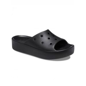 Crocs Womens Black Classic Platform Slide