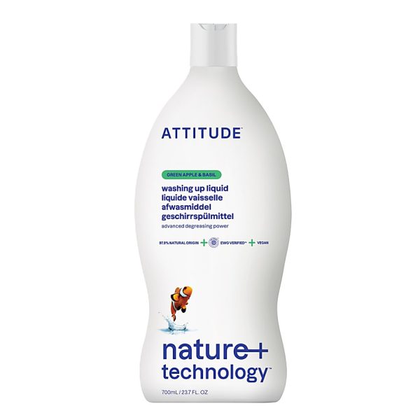 Attitude Dishwashing Liquid - Green Apple & Basil