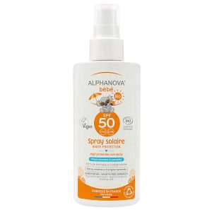 Alphanova Sun - Organic SPF 50 Baby Hypoallergenic Spray 125g