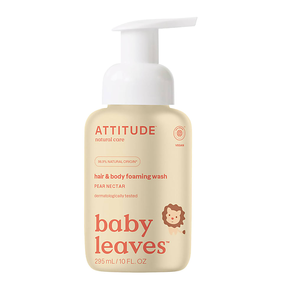 Attitude Baby Leaves 2-in-1 Hair and Body Foaming Wash - Pear Nectar