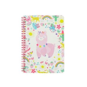 Happy Zoo Alpaca Party A5 Lined Notebook
