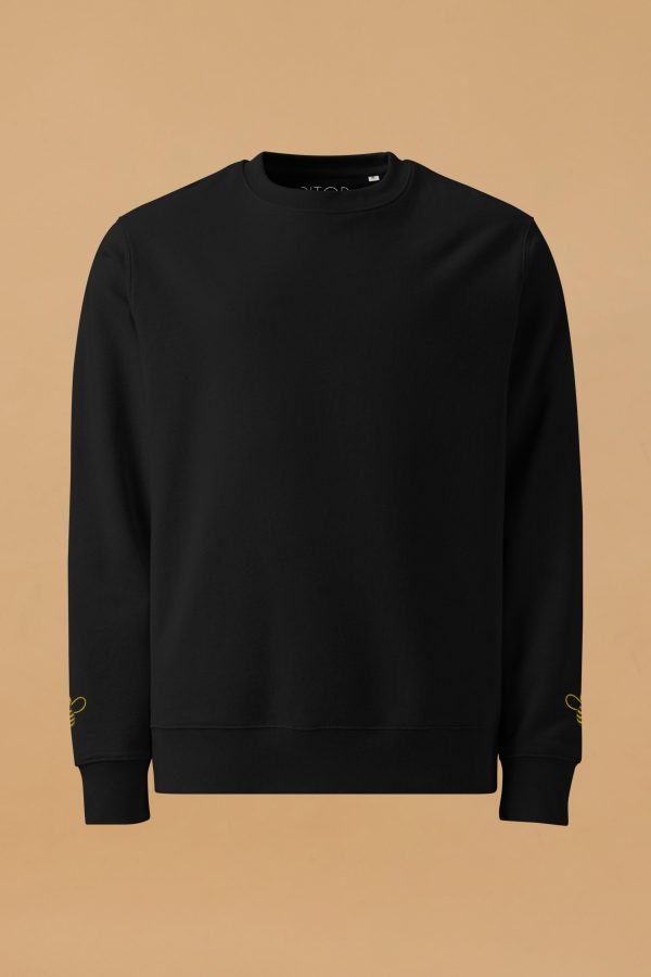 Pitod Bee Sweatshirt | Color: Black | Size: XL | Sweatshirt | Unisex Genderless Sustainable