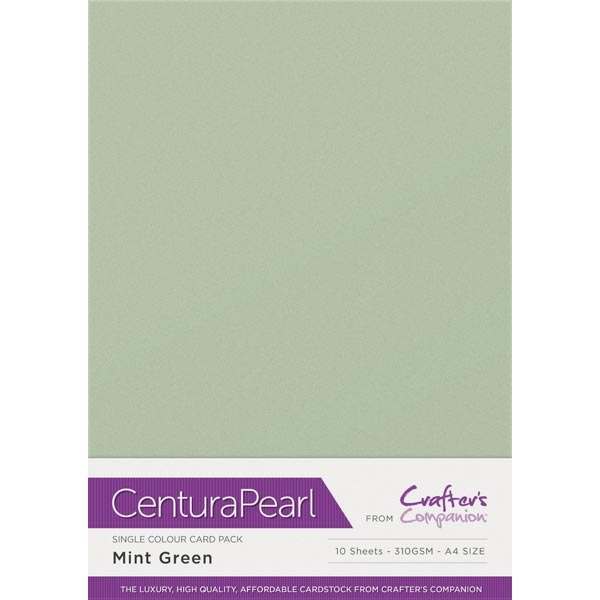 Crafter's Companion Centura Pearl Printable A4 Card Mint | 10 sheets