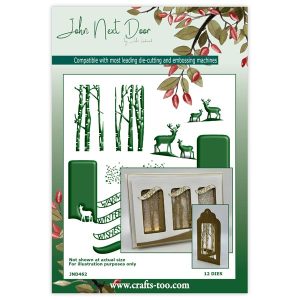 John Next Door Die Set Deer Scene Tags | Set of 12