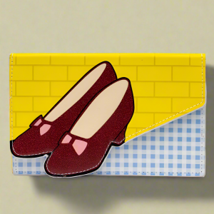 Buckle Down Products Wizard of Oz Fold Over Wallet Colour: Blue