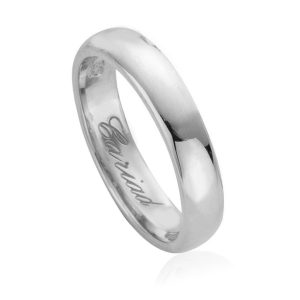 Clogau Windsor 18ct White Gold 4mm Wedding Ring - P
