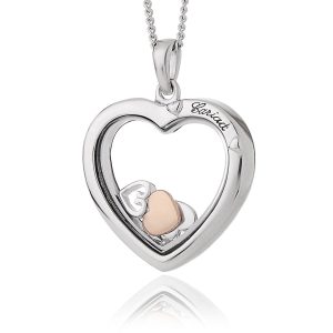 Clogau Cariad Inner Charm Sterling Silver Heart Necklace - Silver