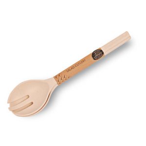 Bamboo Melamine Salad Spoon & Fork Set Assorted Colours