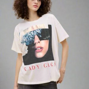 Daydreamer LA Lady Gaga The Fame Merch Tee Size: M Color: White