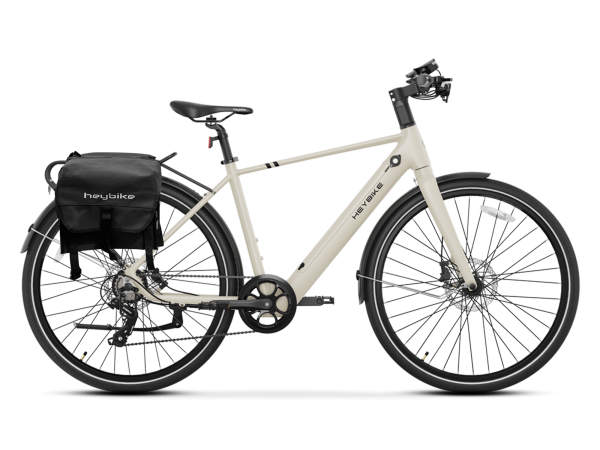 Heybike EC 1 with black Pannier Bag