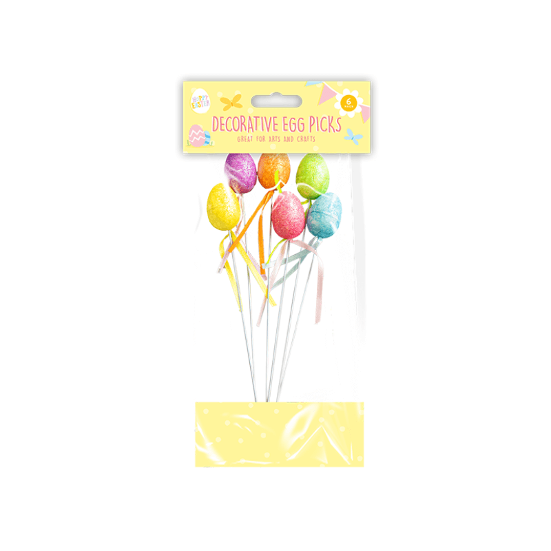 Wholesale Easter Decorative Egg Picks - (Case of 24)
