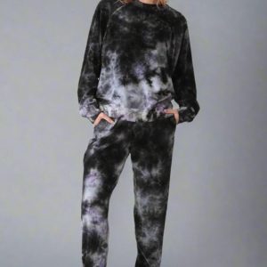 Electric & Rose Siesta Velour Sweatpants Size: L Colour: Black