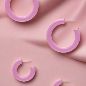 Sofia Richie x 8 Other Reasons Pink Hoop Earrings Colour: Pink