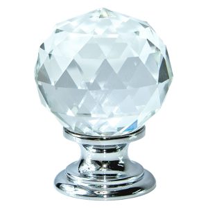 Facetted Glass Cabinet Knob