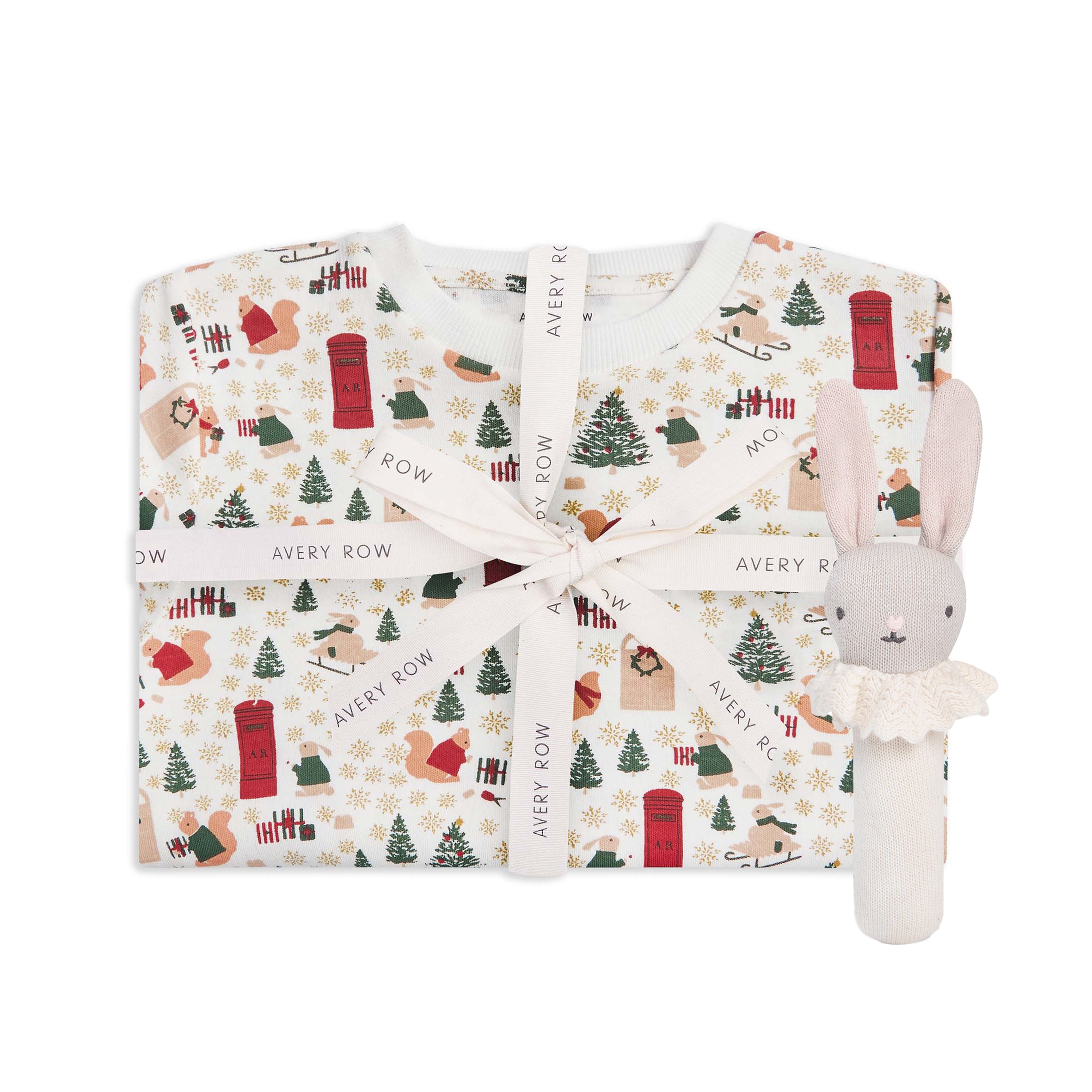 Festive Forest Pyjamas and Rattle Bundle - Age 18-24m