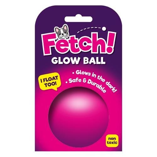 Fetch! Glow Ball Glow In The Dark Dog Toy Assorted Sizes