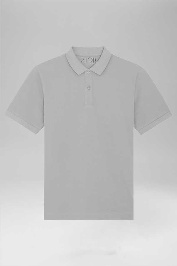 Pitod Pitod Polo Shirt | Colour: Heather Grey | Size: S | Polo Shirts | Unisex Genderless Sustainable