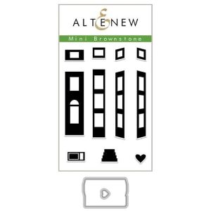 Altenew Stamp and Outline Die Set Mini Brownstone | Set of 13