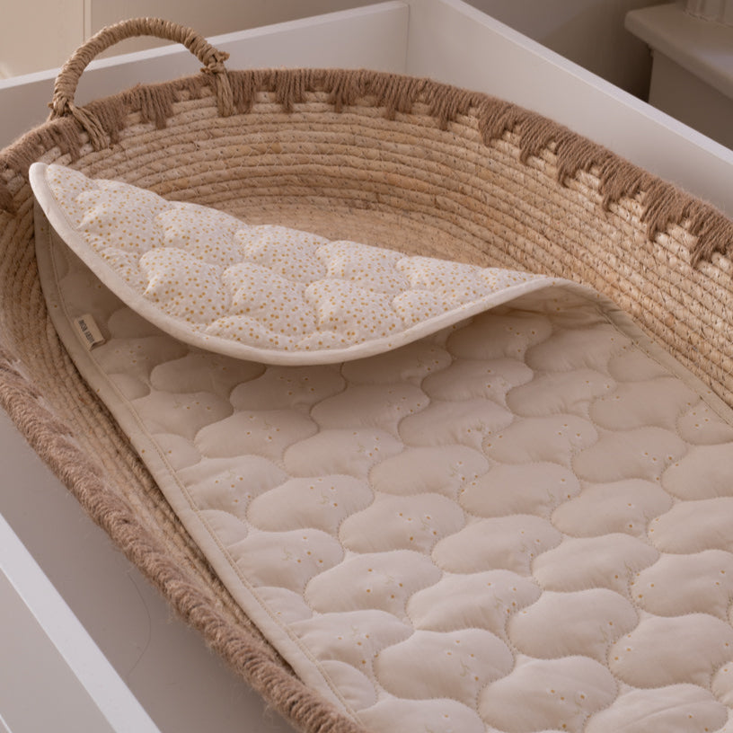 Changing Basket Cotton Liner - Daisy Meadow