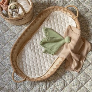 Maize Changing Basket & Cotton Liner - Nettle Scatter