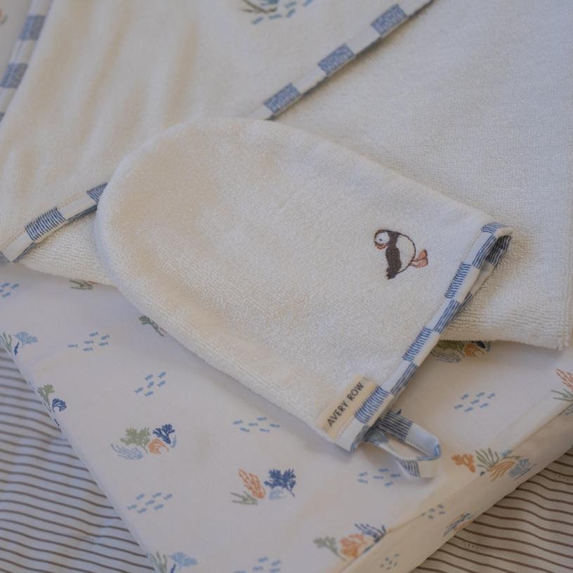 Bath Mitt - Coastline