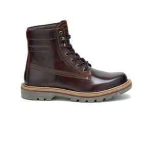 Caterpillar Mens Leather Brown Colorado Grader Wp Boot