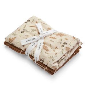 Organic Baby & Toddler Washcloths Set Of 2 - Grasslands
