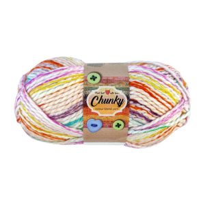 Chunky Colour Blend Yarn Assorted Colours 100g