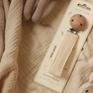 Pacifier holder - Corduroy, cream