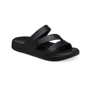 Crocs Womens Black Getaway Strappy Sandal