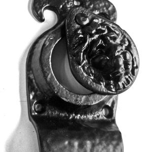 Kirkpatrick 1487 Fleur De Lys And Lion Head Cylinder Latch Cover