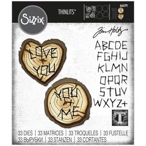 Sizzix Thinlits Die Set Wood Slice by Tim Holtz | Set of 33