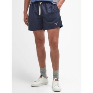 Barbour Mens Navy Staple Logo Swim Short