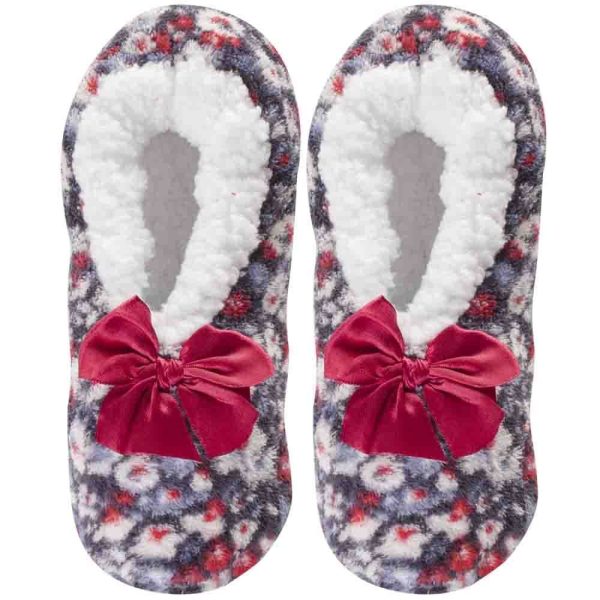Ladies Cosy Toes Fleece Ballerina Slippers