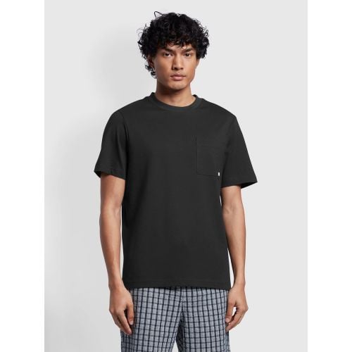 Farah Mens Washed Black Stacy Pocket T-Shirt