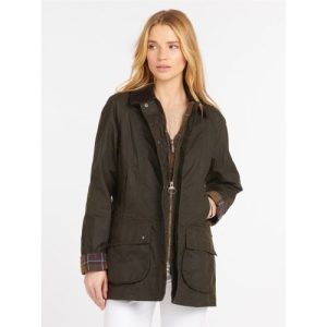 Barbour Womens Olive Classic Beadnell Wax Jacket