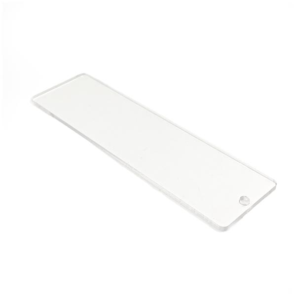 Creative Craft Products Craft Blank Acrylic Bookmark with Hole Clear Set of 3 | 140mm x 40mm
