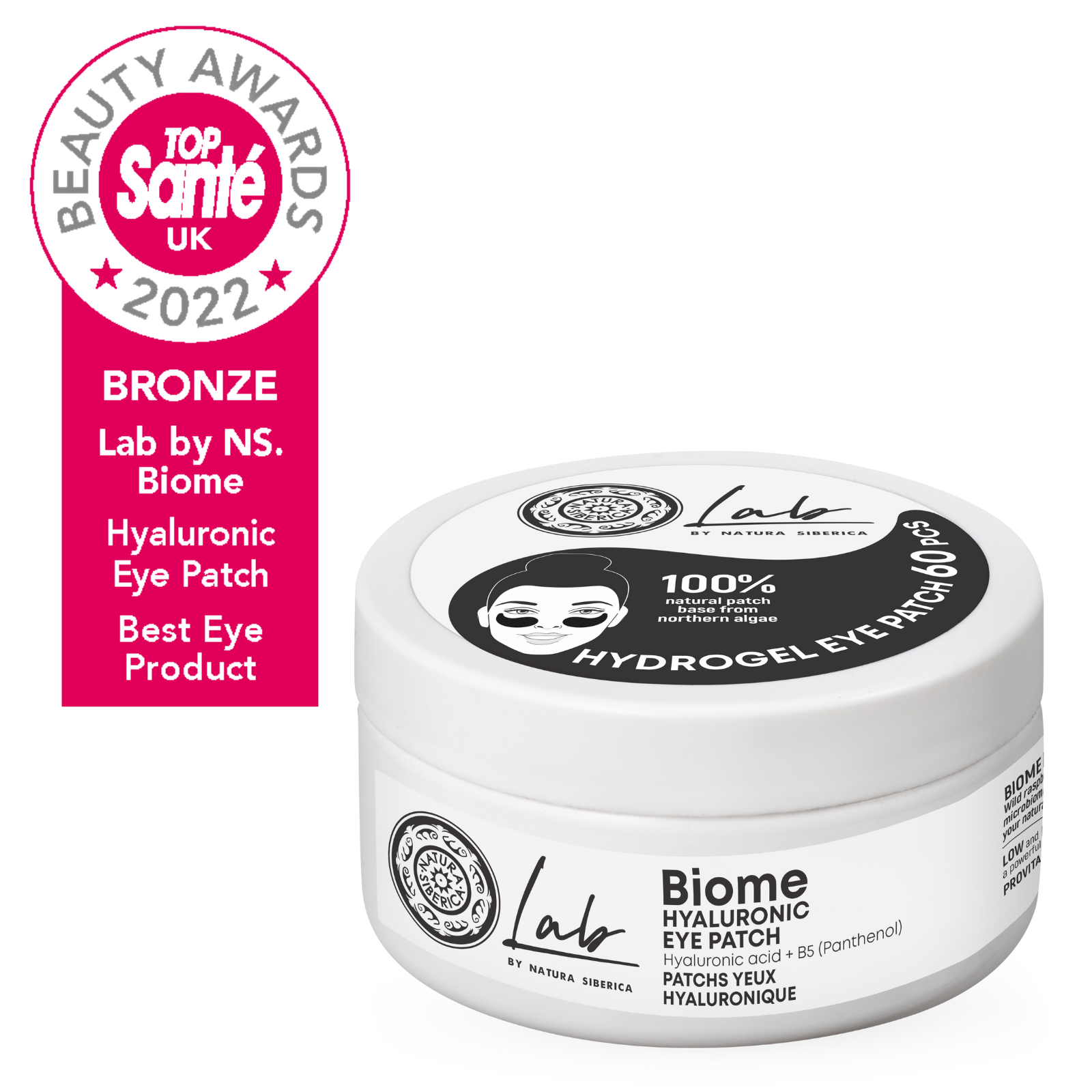 Natura Siberica Lab by NS. Biome. Hyaluronic Eye Patch, 60 pcs