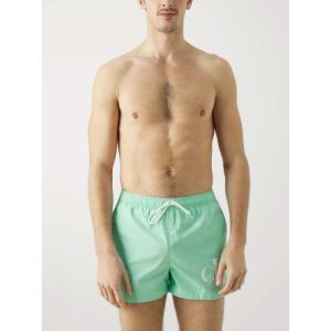 Calvin Klein Mens Cabbage CKJ Monogram Swim Short