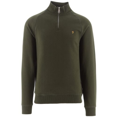 Farah Mens Evergreen Jim Quarter Zip Sweatshirt