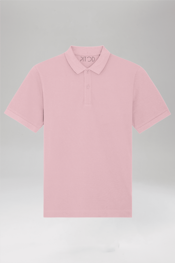 Pitod Pitod Polo Shirt | Colour: Cotton Pink | Size: XXS | Polo Shirts | Unisex Genderless Sustainable