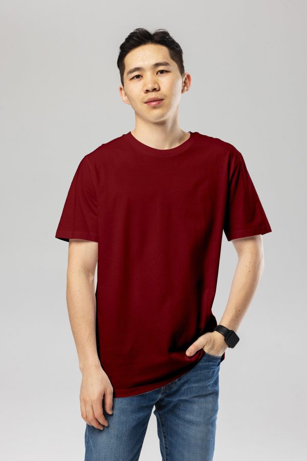 Pitod Pitod T-Shirt | Colour: Burgundy | Size: XXS | T-Shirts | Unisex Genderless Sustainable