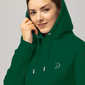 Pitod Embroidered Logo Hoodie | Colour: Glazed Green | Size: Small | Hoodie | Unisex Genderless Sustainable