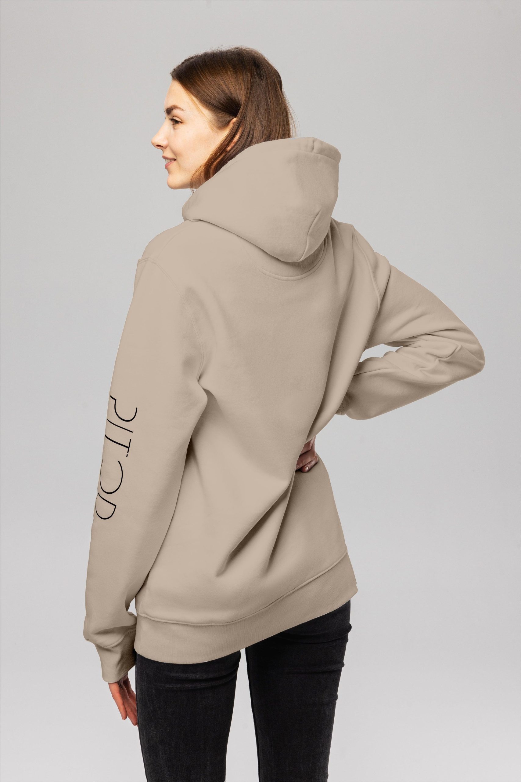 Pitod Pitod Sleeve Hoodie | Colour: Desert Dust | Size: XL | Hoodie | Unisex Genderless Sustainable