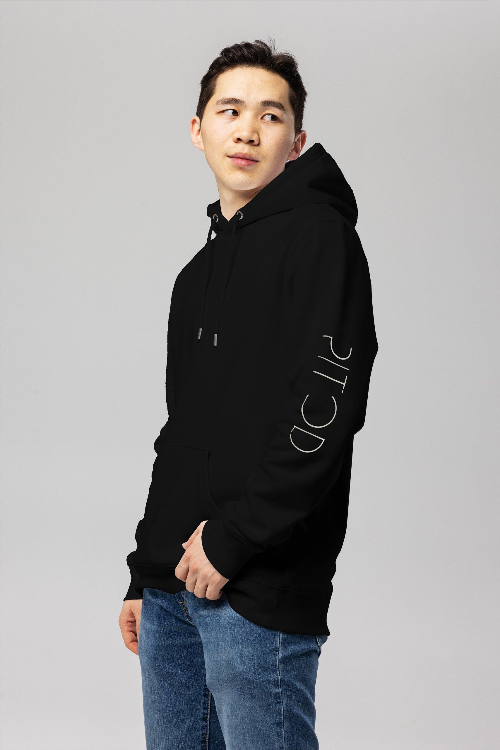 Pitod Pitod Sleeve Hoodie | Colour: Black | Size: M | Hoodie | Unisex Genderless Sustainable