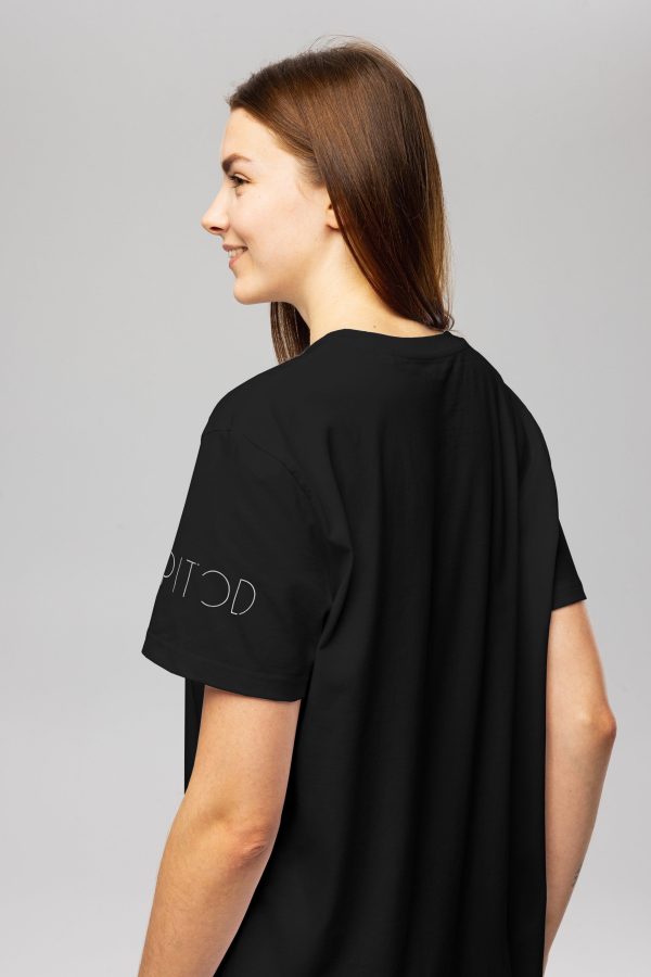 Pitod Logo T-Shirt Dress | Colour: Black | Size: L | Dress | Unisex Genderless Sustainable