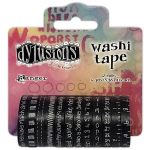 Ranger Dylusions Washi Tape Rolls Black by Dyan Reaveley | Set of 12